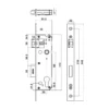 Khóa điện tử Hafele DL6600, cửa xoay - 912.20.145 - Hình ảnh 5